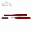 Popular!... Baseball Bat Shape Ballpoint Custom Pens | https://www.bestnamebadges.com