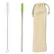 Reusable Straw w/ Cleaning Kit | https://www.bestnamebadges.com