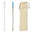 Reusable Straw w/ Cleaning Kit | https://www.bestnamebadges.com