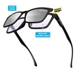 Blue Light Blocking Duo Frame W/ Snap Mirrored Lens | https://www.bestnamebadges.com