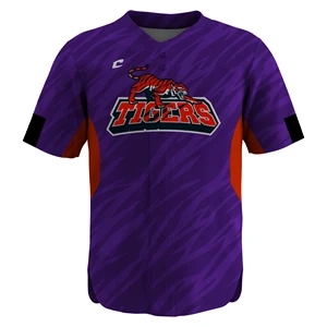 Youth Fitted Faux Juice Full Button Jersey-Active Cloth