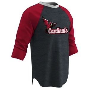 Adult Juice Crew Neck with Raglan 3/4 Sleeve