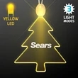 Acrylic Christmas Tree Shape Necklace with LED | https://www.bestnamebadges.com