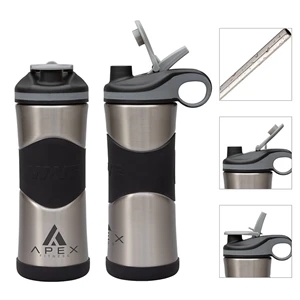Wave® My Wave 20oz. Double Wall Stainless Steel Water Bot... | https://www.bestnamebadges.com