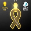 Light-up acrylic ribbon LED necklace | https://www.bestnamebadges.com