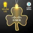 Acrylic Big Shamrock Shape Necklace with LED | https://www.bestnamebadges.com