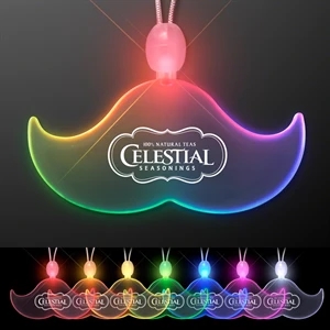 Acrylic Mustache Shape Necklace with LED