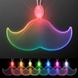 Acrylic Mustache Shape Necklace with LED | https://www.bestnamebadges.com