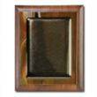 Metallic Fusion Plaque - Walnut/Brown | https://www.bestnamebadges.com