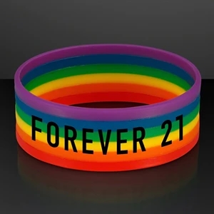Rainbow Stretch Silicone Bracelets (NON-Light Up)