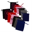 Sunglasses Jewelry Velvet Drawstring Cinch Pouch | https://www.bestnamebadges.com