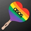 Heart Shaped Hand Fan (NON-Light Up) | https://www.bestnamebadges.com