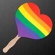 Heart Shaped Hand Fan (NON-Light Up) | https://www.bestnamebadges.com