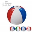 Popular ! 12" Inflatable Beach Ball with 6 Panels | https://www.bestnamebadges.com