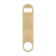 Paddle Style Brushed Gold Bottle Opener | https://www.bestnamebadges.com