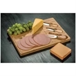 Astor Bamboo Cheese Board Knife Set | https://www.bestnamebadges.com