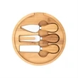 Harper Mini Bamboo Cheese Board Knife Set | https://www.bestnamebadges.com