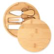 Harper Mini Bamboo Cheese Board Knife Set | https://www.bestnamebadges.com