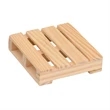 3" Square Mini Pallet Wood Coaster | https://www.bestnamebadges.com