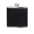 Leatherette Wrapped 6 oz. Stainless Steel Hip Flask | https://www.bestnamebadges.com