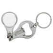 Round Nail Clipper With Bottle Opener Keyring | https://www.bestnamebadges.com