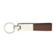 Leather And Silver Keyring | https://www.bestnamebadges.com