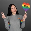 Heart Shaped Hand Fan (NON-Light Up) | https://www.bestnamebadges.com
