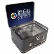 Matte Black Retro Lunchbox + Single 12oz Rubberized Finish S | https://www.bestnamebadges.com