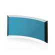 Crescent Award - Teal | https://www.bestnamebadges.com