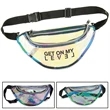 Clear Reflective Holographic Fanny Pack | https://www.bestnamebadges.com