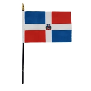 Popular 4" x 6" Santa Domingo - Dominican Republic Flag
