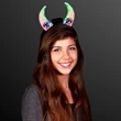 Color changing LED devil horns | https://www.bestnamebadges.com