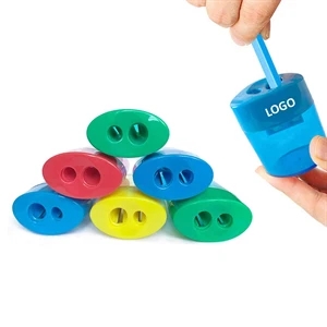 2 Holes Hand Held Pencil Sharpeners | https://www.bestnamebadges.com