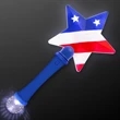 US Flag Star Light Up Wand | https://www.bestnamebadges.com
