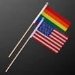 NON-Light Up Small Flags | https://www.bestnamebadges.com