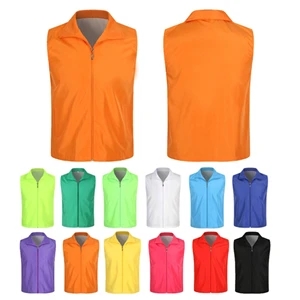 Volunteer Vest with Pockets | https://www.bestnamebadges.com