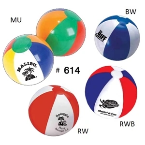Popular ! 12" Inflatable Beach Ball with 6 Panels