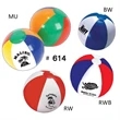 Popular ! 12" Inflatable Beach Ball with 6 Panels | https://www.bestnamebadges.com