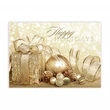 Happy Holidays Gold Card | https://www.bestnamebadges.com