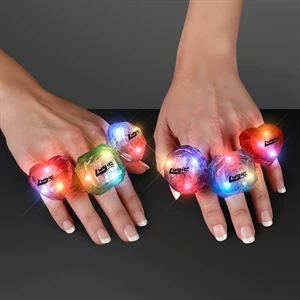 Light-up huge gem ring
