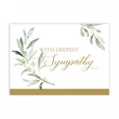 Sympathy Greenery Card | https://www.bestnamebadges.com