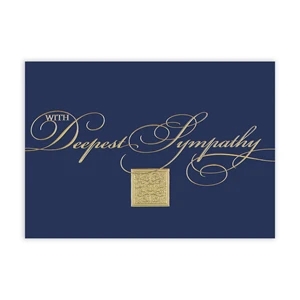 Royal Blue Sympathy Card