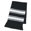 Two-Tone Knit Scarf With Fringe | https://www.bestnamebadges.com