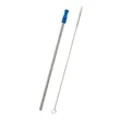Stainless Steel Straw With Cleaning Brush | https://www.bestnamebadges.com