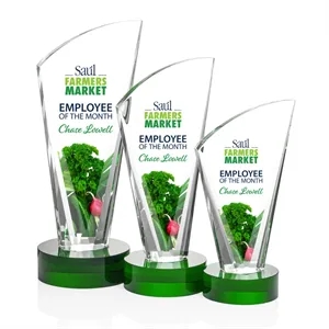 Brampton VividPrint™ Award - Green | https://www.bestnamebadges.com