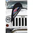 Clippy Wing Flag KIT (Hardware + Double Side Print) | https://www.bestnamebadges.com