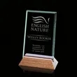 Esten Award - Jade/Walnut | https://www.bestnamebadges.com