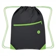 Color Pop Recycled Drawstring Bag | https://www.bestnamebadges.com