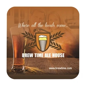 Square Paper Coaster | https://www.bestnamebadges.com