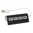 4-Port Aluminum Wave USB Hub | https://www.bestnamebadges.com